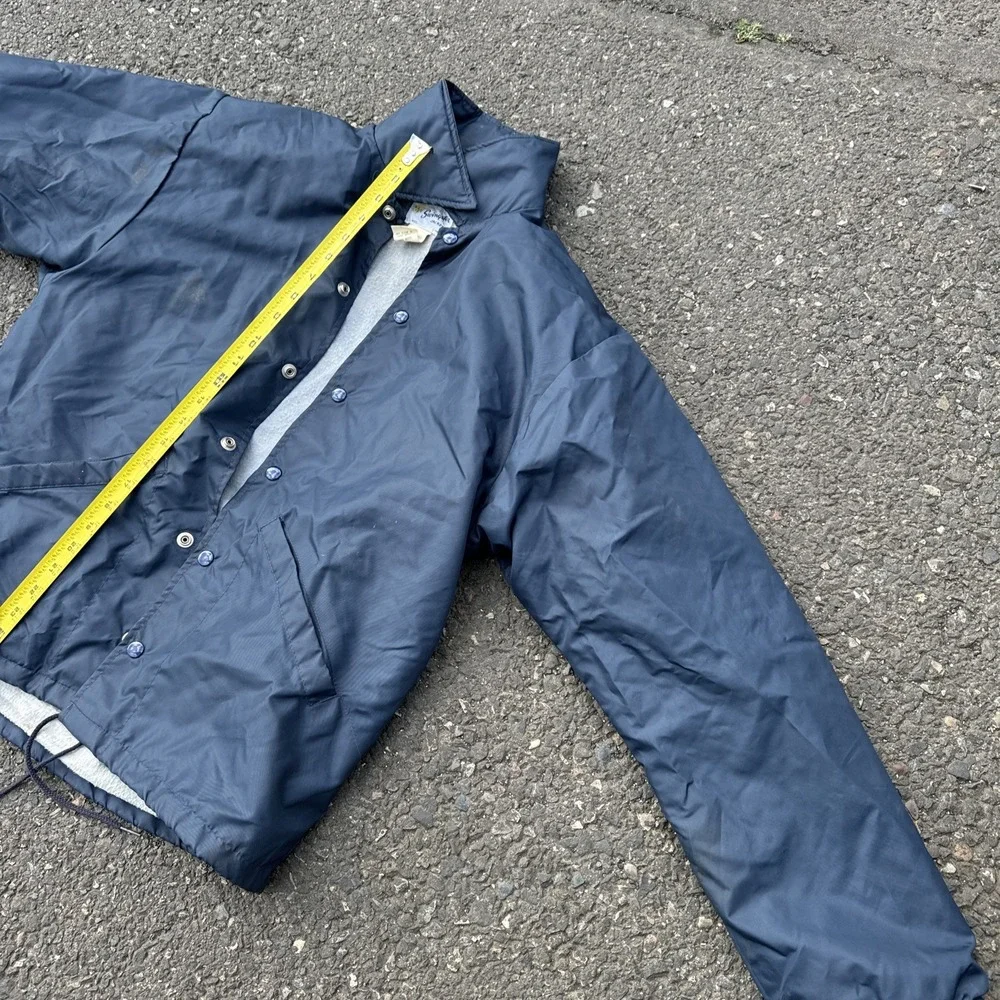 Vintage Swingster Nylon Jacket‎ IH Blue MADE IN USA Unlined Men's